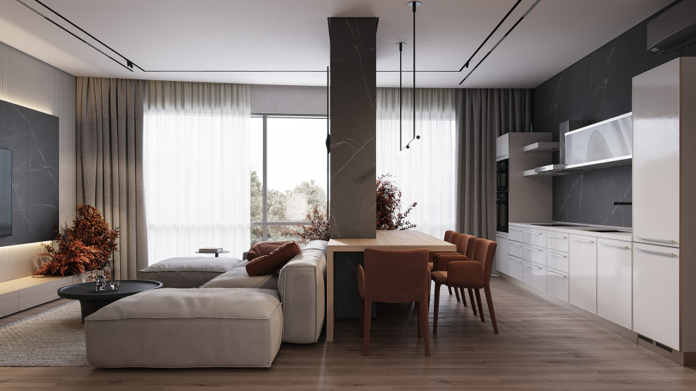 Дизайн-проект квартиры в ЖК «Кутузовская Ривьера» 80.6 кв.м