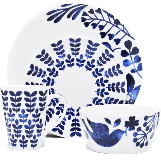 Noritake Sandefjord 4-Piece Dinnerware Set, Set of 12 - Contemporary ... Noritake Sandefjord 4-Piece Dinnerware Set, Set of 12 - Contemporary ...