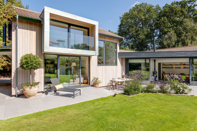 House extension and refurbishment, Forest Row contemporary-exterior