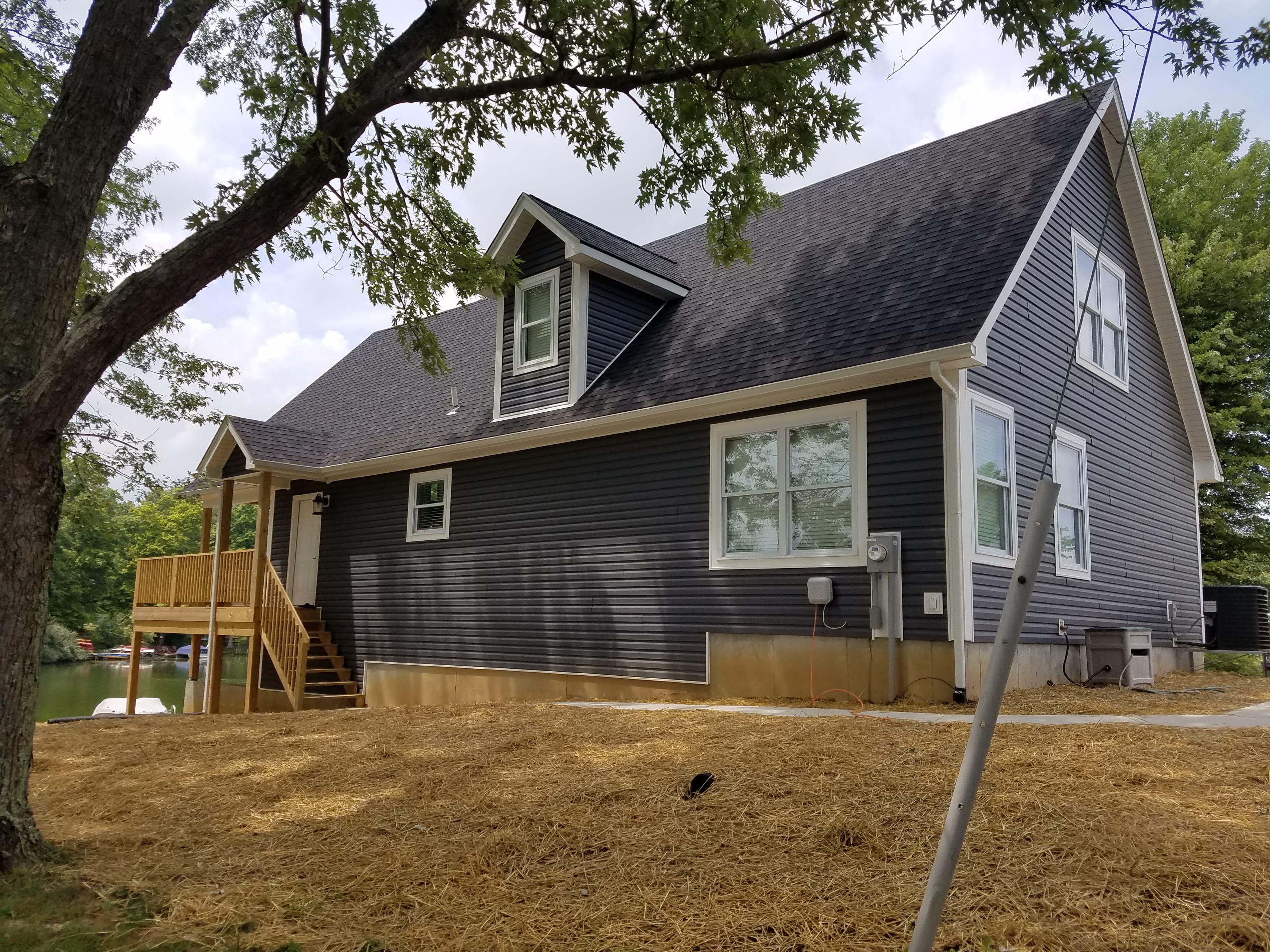 Blue Gable Roof Custom Home