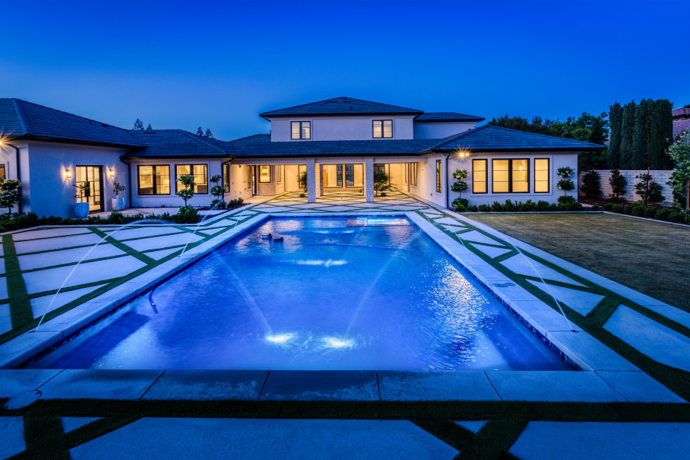 Resort-Style Pool & Outdoor Living | French Country Transitional Estate