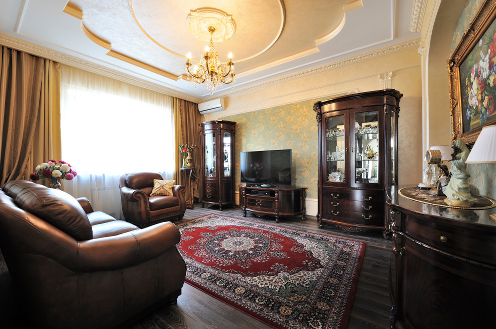 Интерьер дома в классическом стиле (250 кв м)
