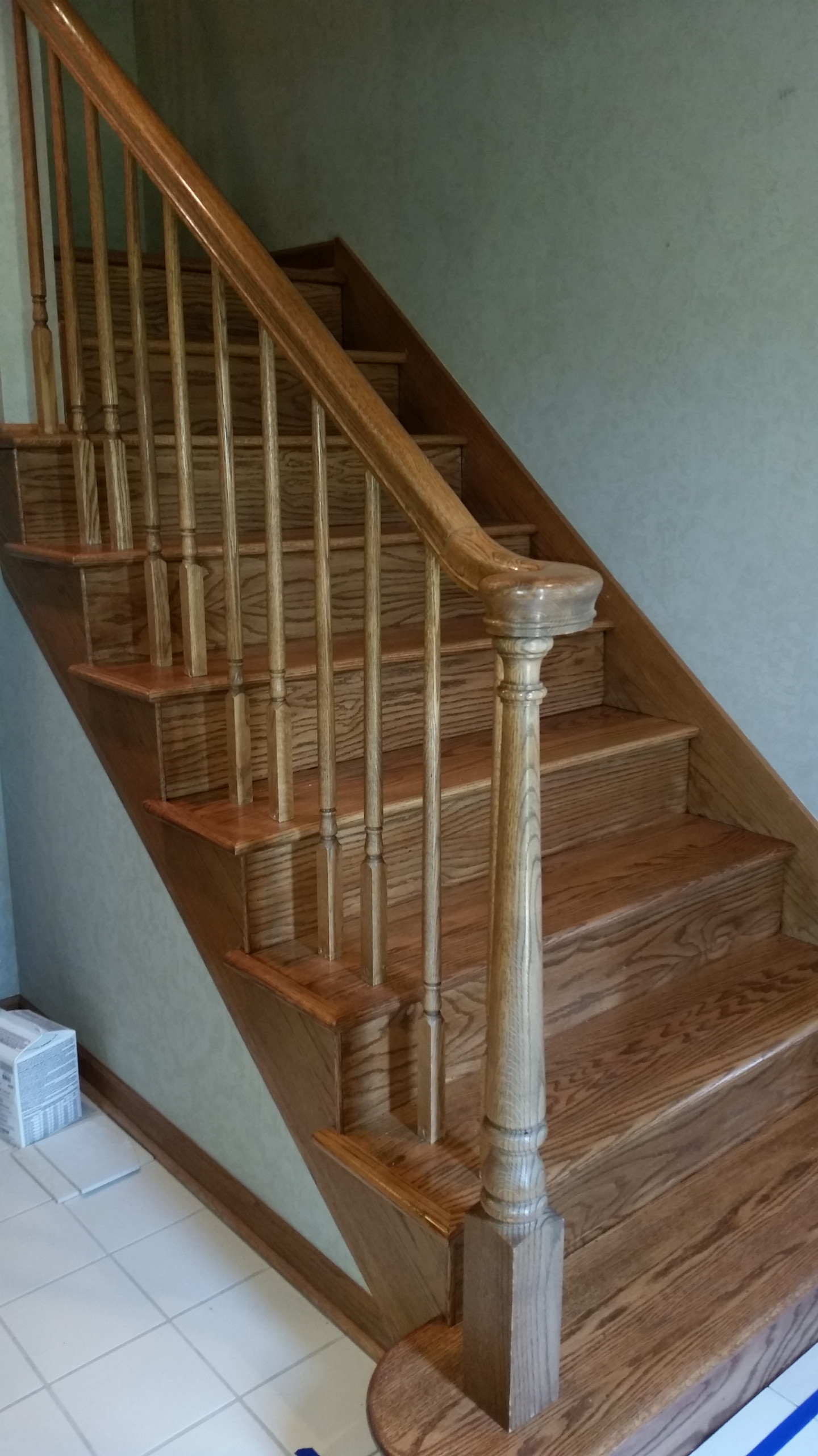Rebuilt staircase