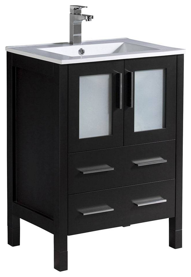 Fresca FCB6224ESI Torino 24" Espresso Bathroom With Integrated