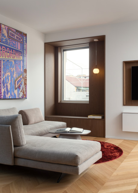 ISOLA ATTICO DUPLEX contemporary-family-room