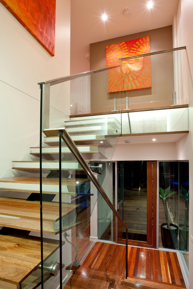 Contemporary staircase in Melbourne.