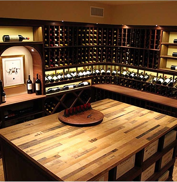 Vintage Wine Barrel Tabletop Wine Cellar Cincinnati by Wine