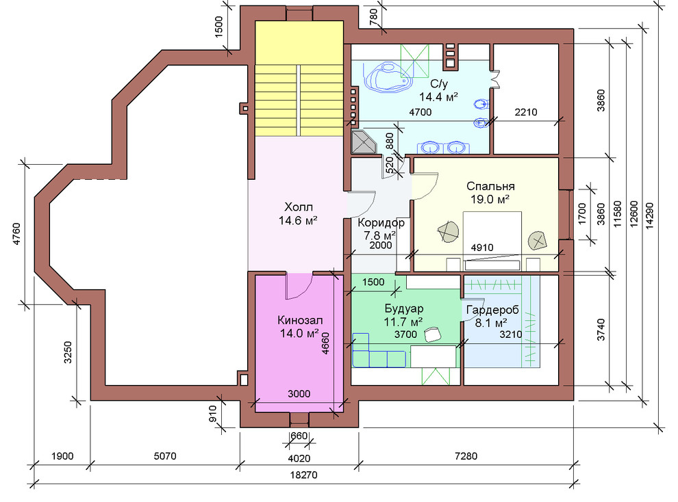 Проект коттеджа 2