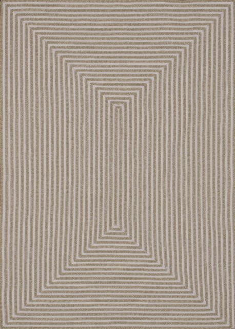 Loloi Rugs INOUIO-01BE007A0R In / Out Beige Outdoor Hand Braided Rug
