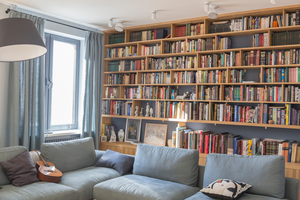 Библиотека из массива дуба в масле