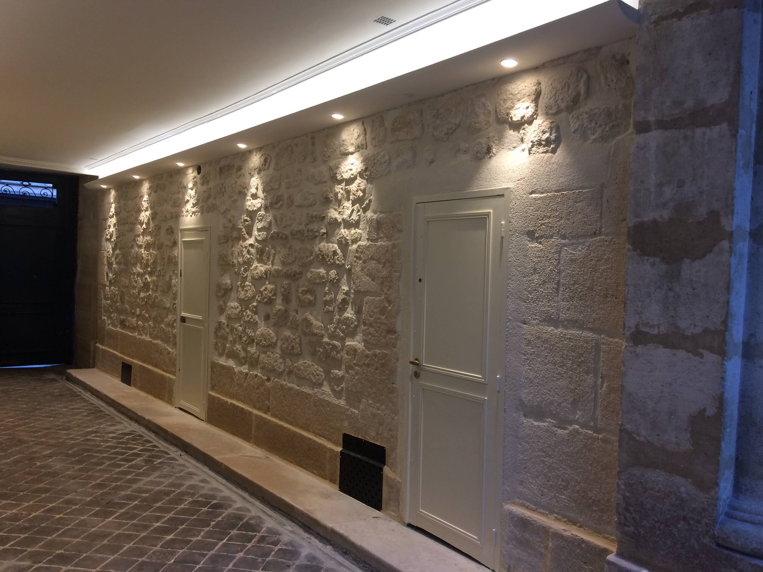 Projet porche d'immeuble parisien