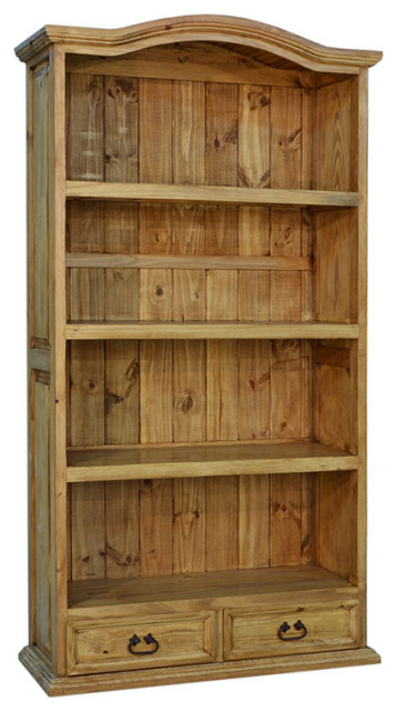 Rustic Wood Bookcase Traditional, Rustic Wooden Bookcase