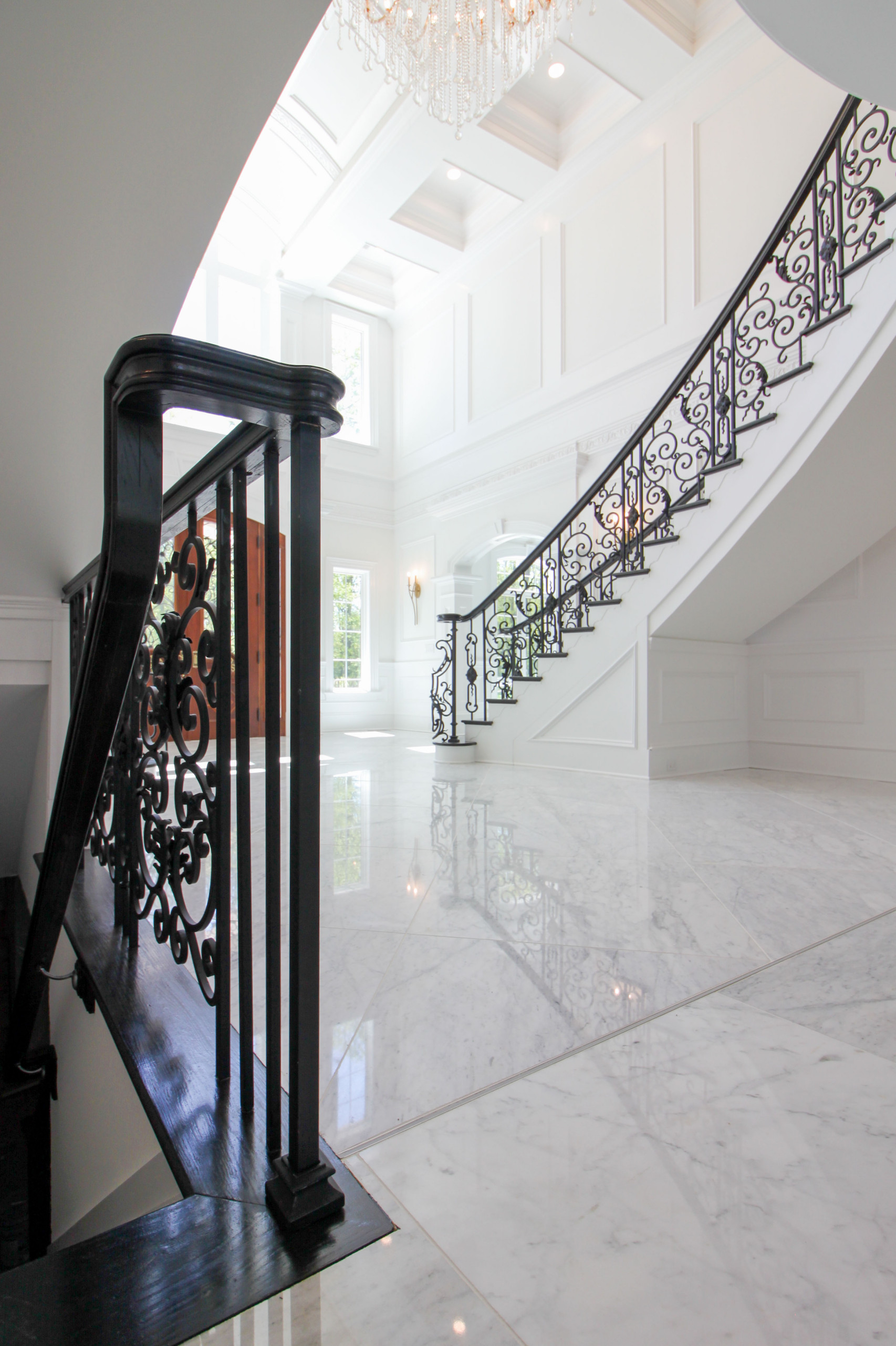 92_Grand Double Staircase in Exquisite Custom Home, Great Falls VA 22066