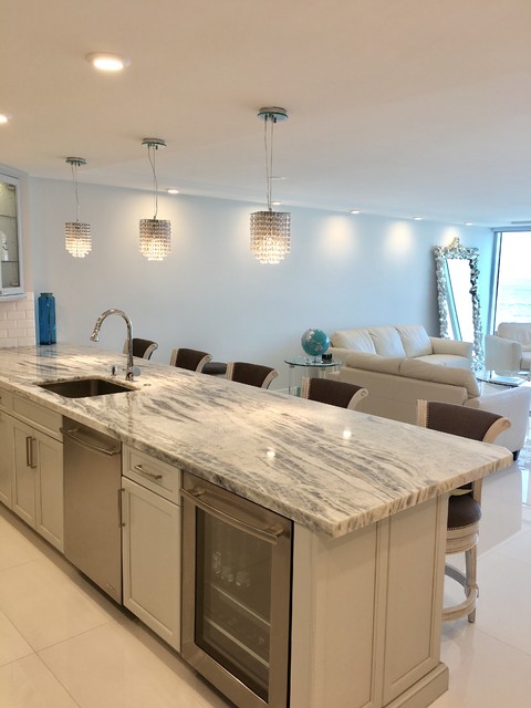Boca Beach Condo nyklassisk-koekken