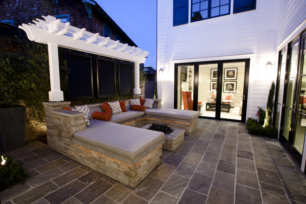 This is an example of a transitional patio in Orange County.
