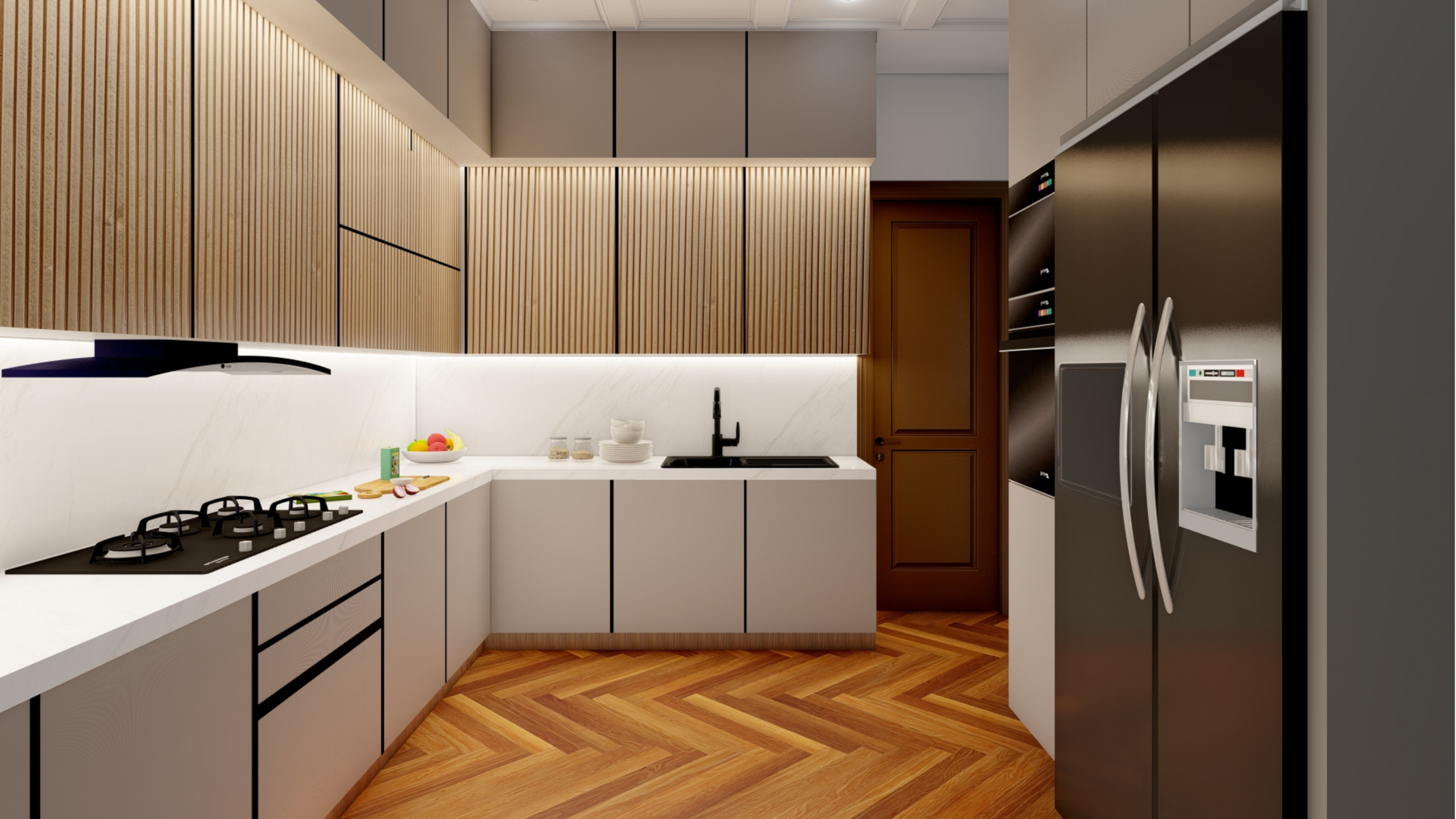Sleek Modern Kitchen with Timeless Appeal in Reigate
