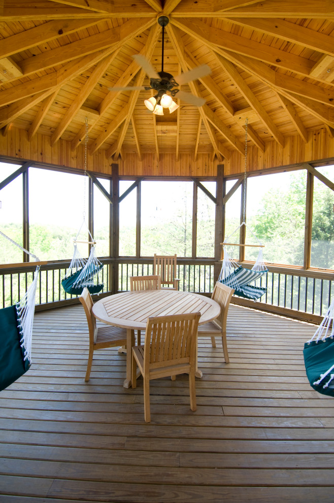 Deck - large deck idea with a roof extension