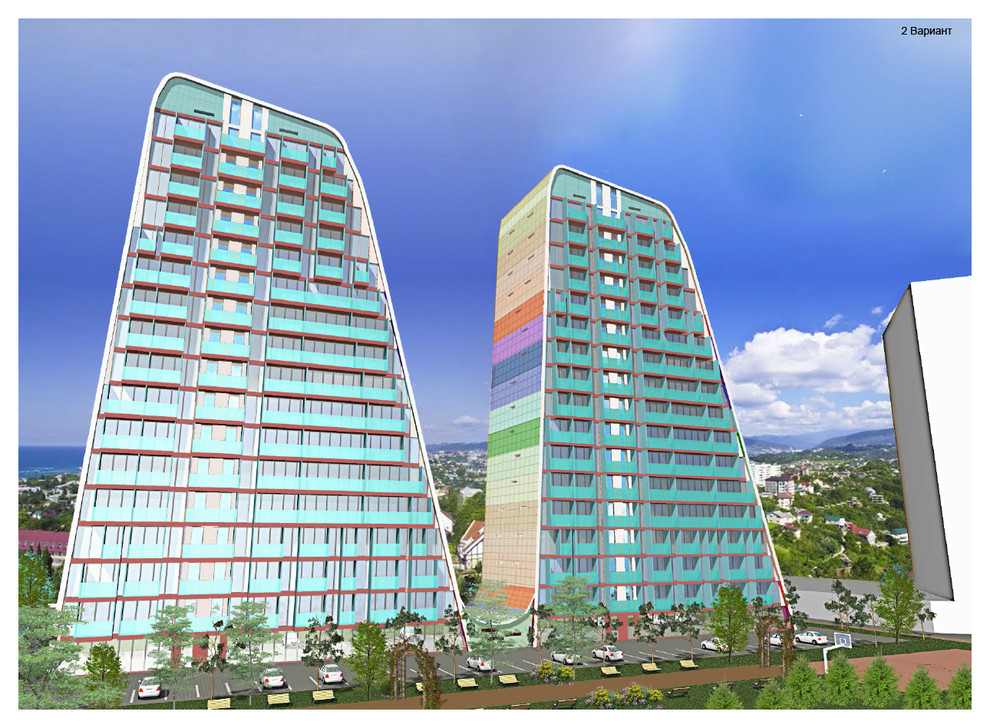 Вариантная разработка Многоэтажного жилого дома 20 000 кв.м.