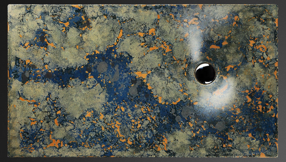 concrete sink "Earth seen from the sky"