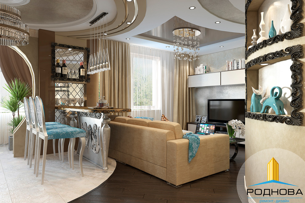 Дизайн проект студии ЖК "Зеленый бор"