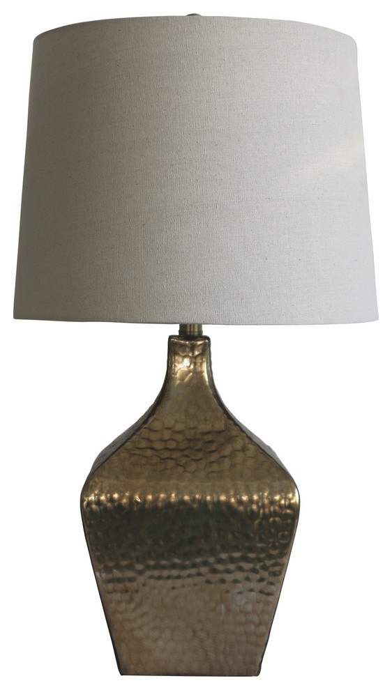 Fangio Lighting's 5161 Antique Brown and Rubbed Bronze Jug Table Lamp