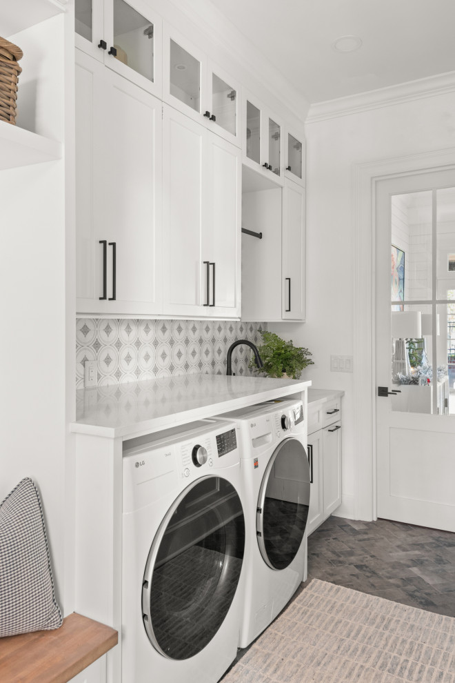 Charming Tampa Home Remodel - Beach Style - Laundry Room - Tampa - by S ...