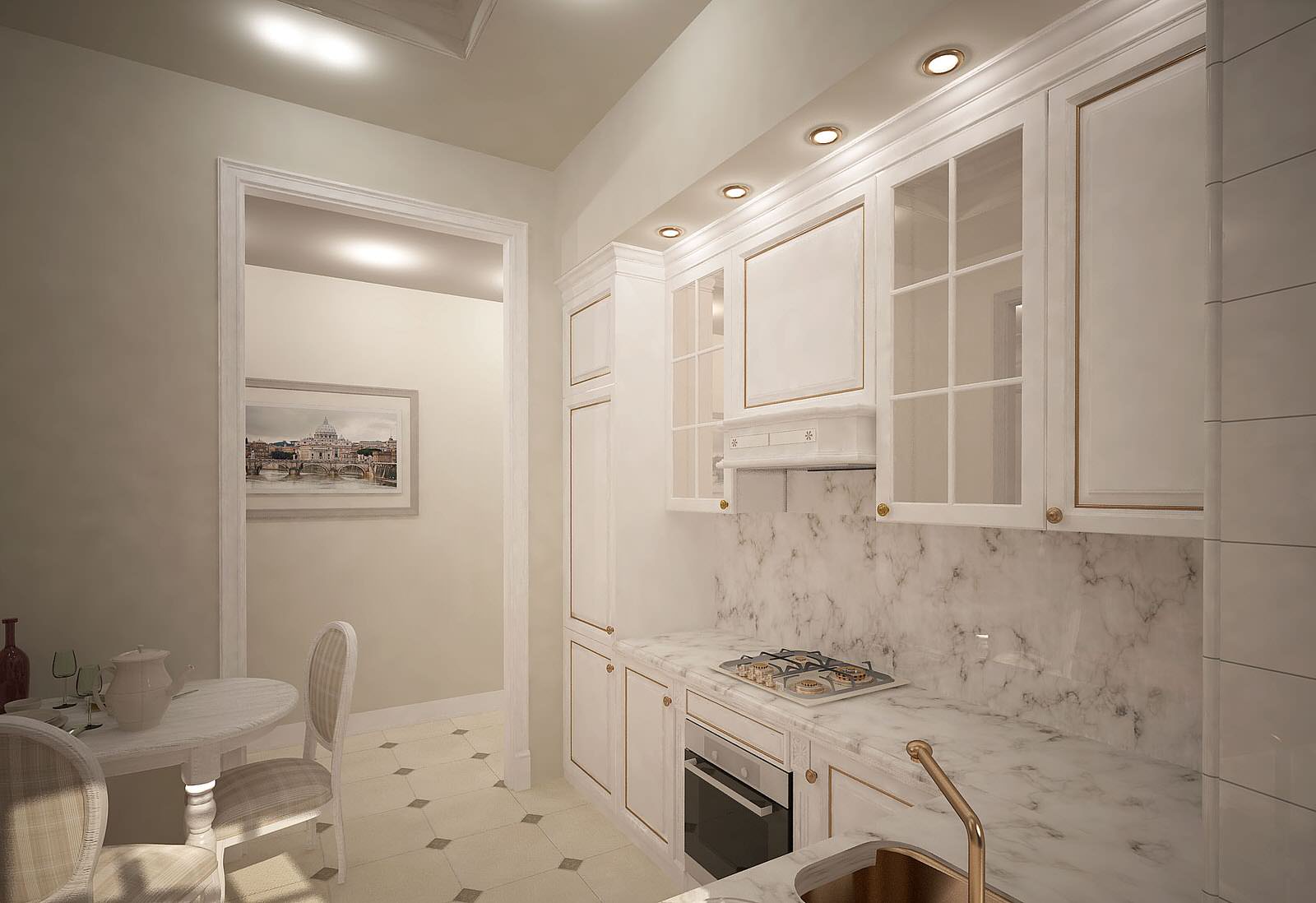 архитектурно-дизайнерский проект квартиры 104 кв.м с частичной перепланировкой