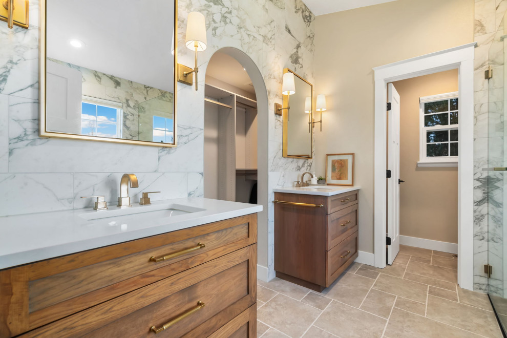 Bathroom - transitional bathroom idea in Denver