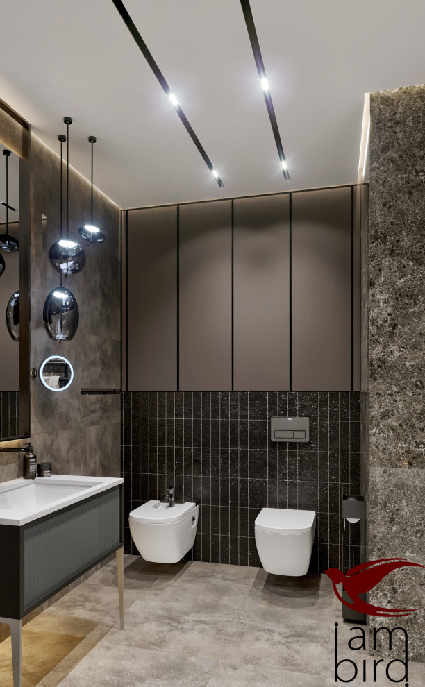 Натуральные оттенки в интерьере квартиры в ЖК "Лефорт" 130 кв.м