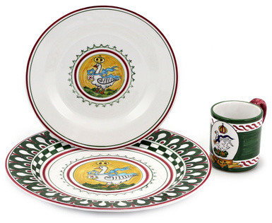 Palio Di Siena: Oca (Goose) Place Setting Pre-Pack: Charger+Dinner+Mug