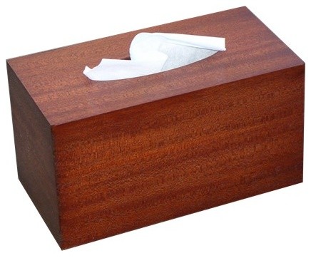 Handmade tissue box cover wood rectangular napkin holder Golden decor