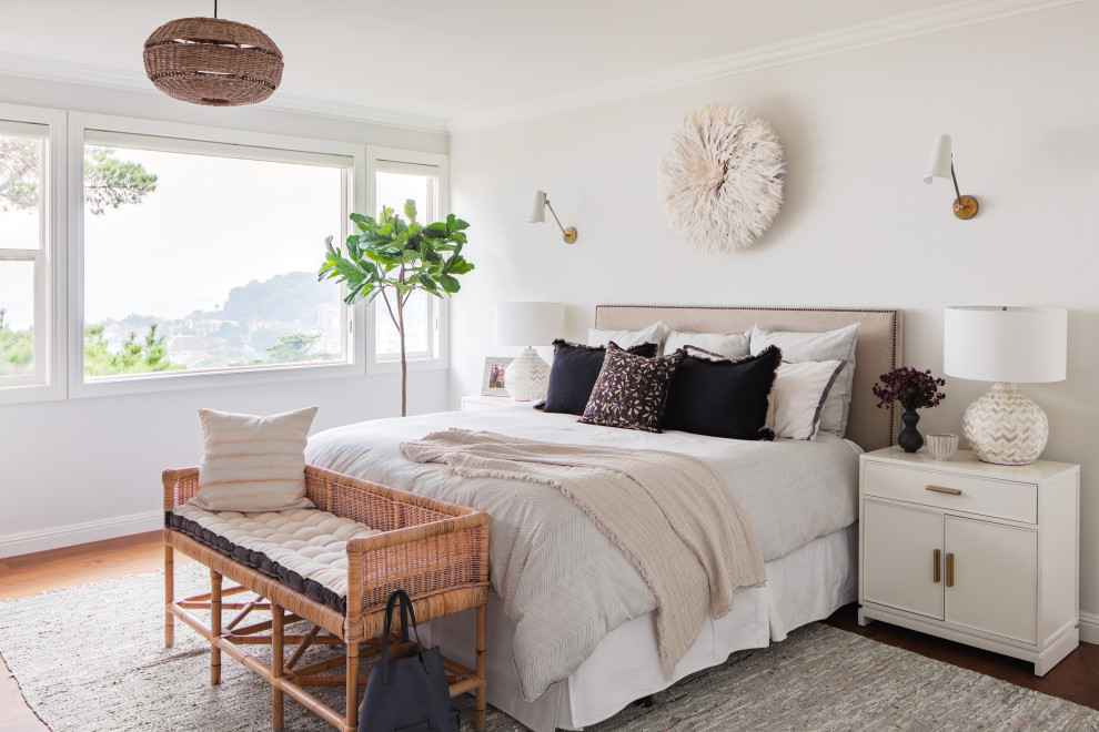 Inspiration for a classic bedroom in San Francisco.