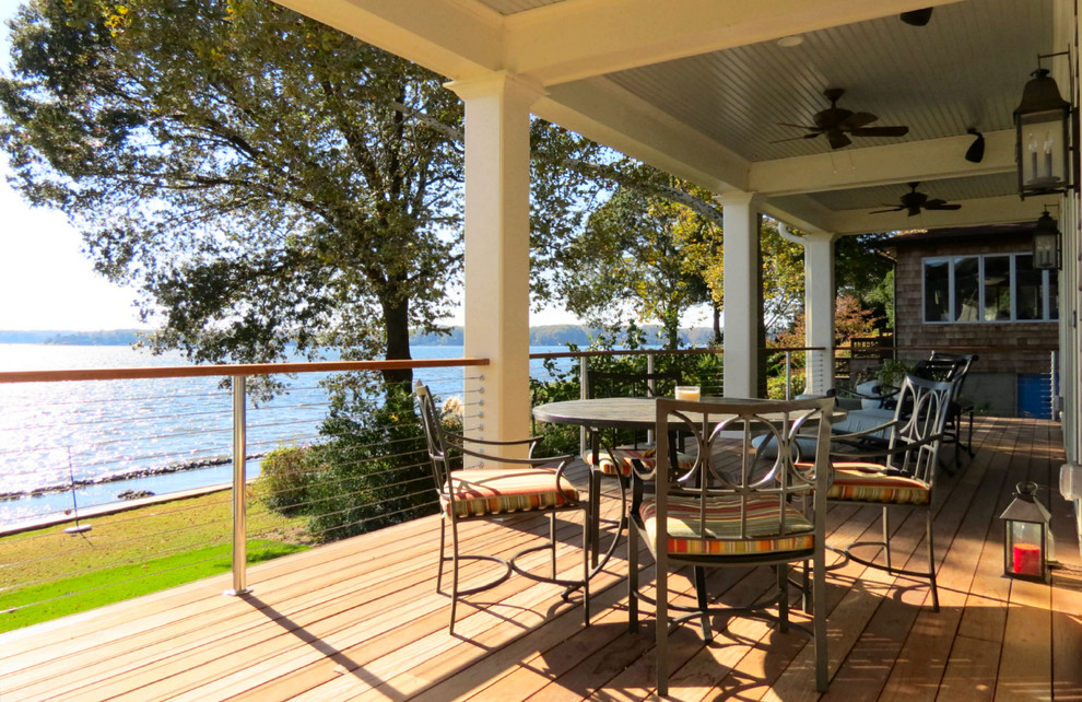 Photo of a beach style deck in Baltimore.