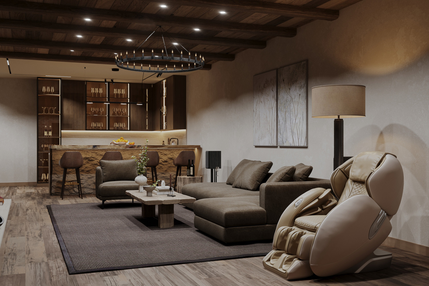 Интерьер дегустационной комнаты отдыха