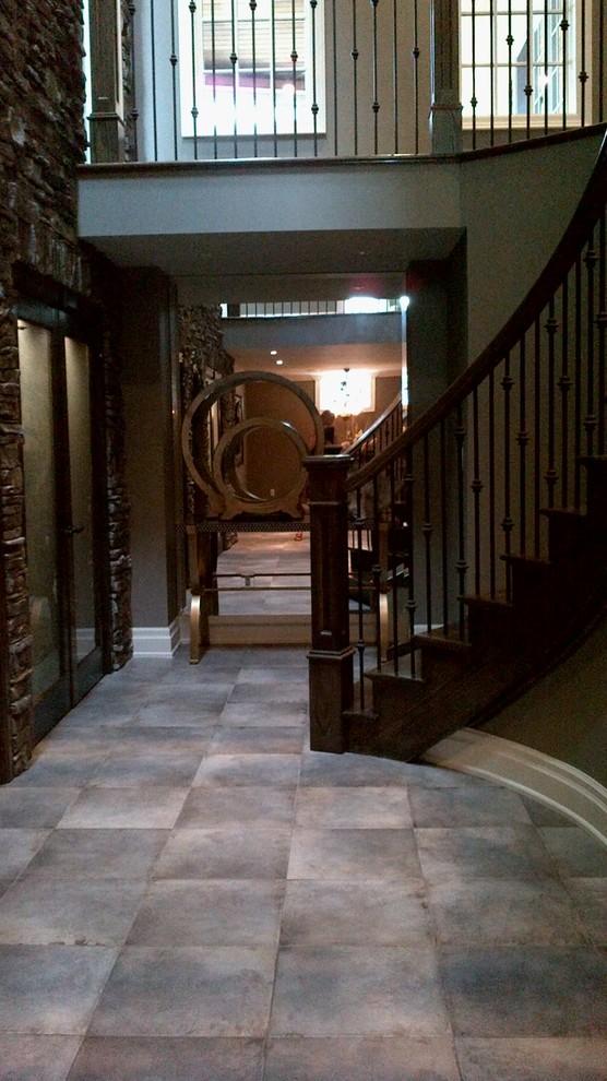 Home design - large transitional home design idea in Toronto with display racks