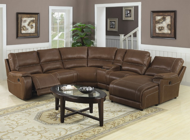 Loukas Leather Reclining Sectional Sofa