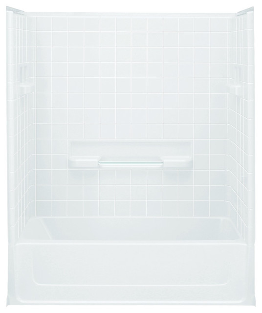 Sterling All Pro 73.5"x30"x60" Vikrell Tub/Shower Contemporary Shower Stalls And Kits by