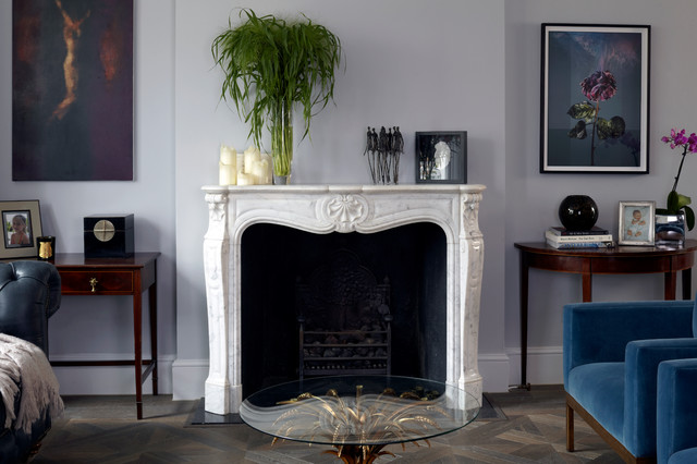 Bishops Park. Plank in colour Gainsboro contemporary-living-room