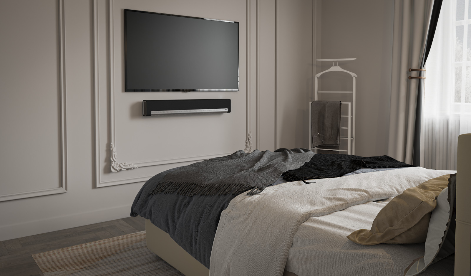 Гостевая спальня для проекта Тихая гавань