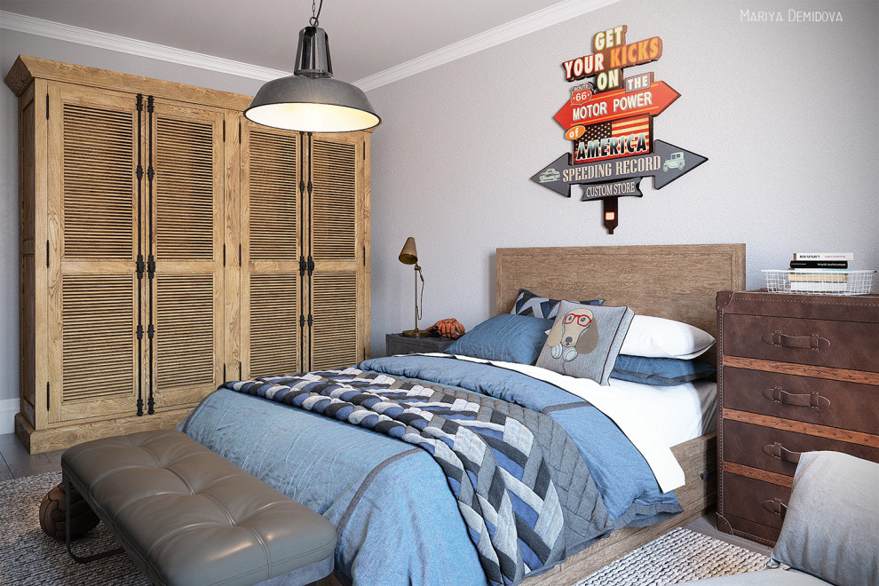 Спальня ребенка в стиле RH