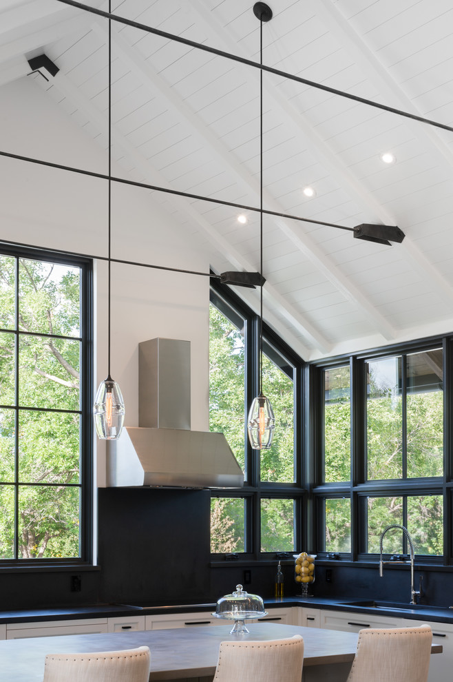 Inspiration for a transitional home design remodel in Denver