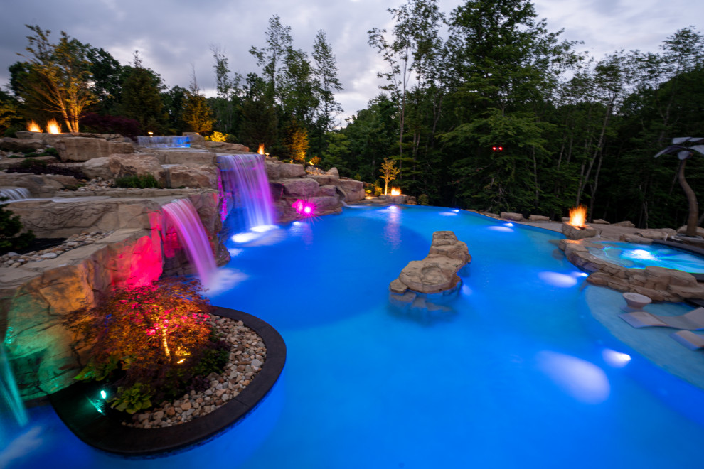 Pool - rustic pool idea