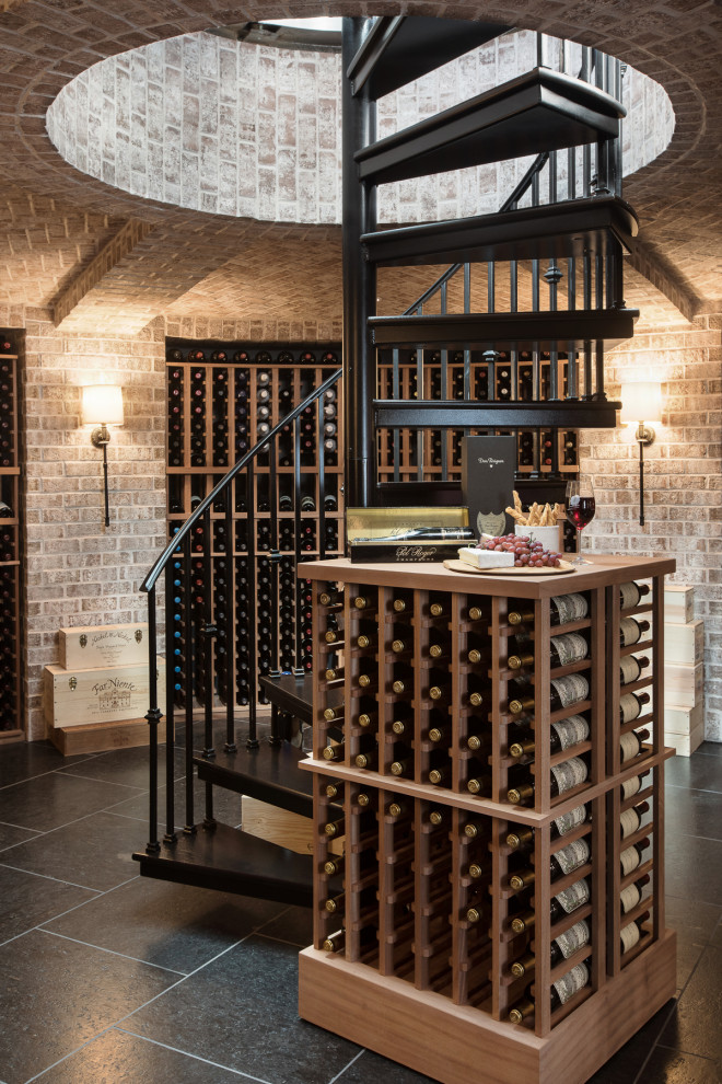 Southern Colonial Traditional Wine Cellar St Louis by FORNEY