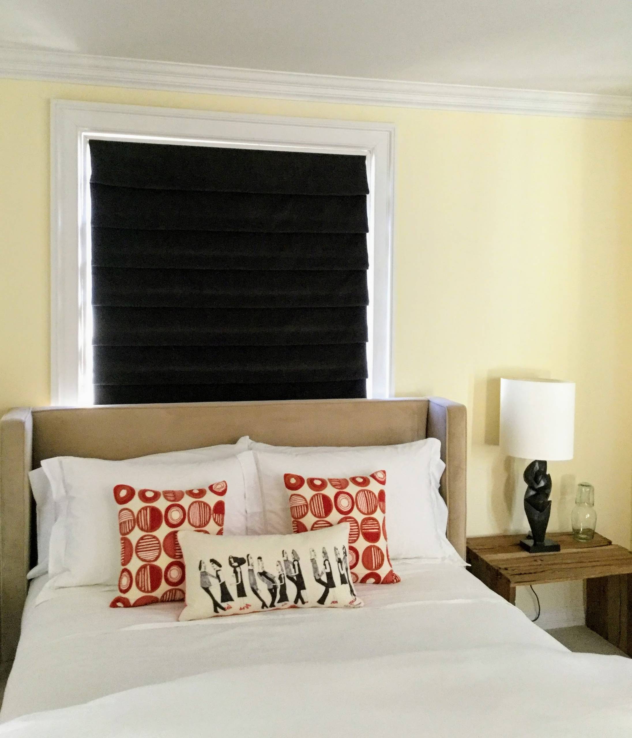 Roman Shade - Soft Fold / Guest Bedroom