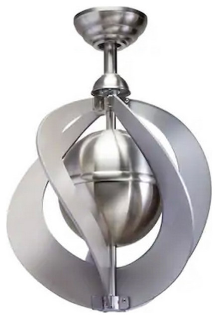 Kichler 16 In Modern Orb Brushed Nickel, Contemporary Ceiling Fans With Remote