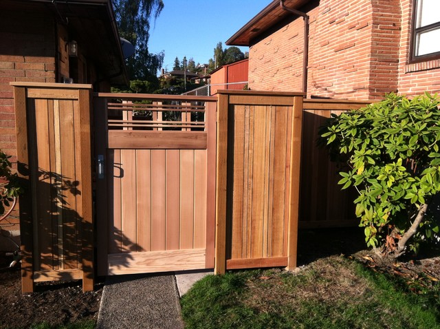 Decorative entry gate. - Craftsman - Landscape - seattle - by ...