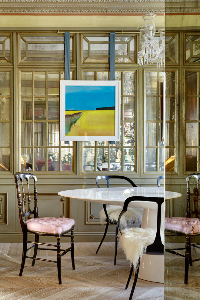Inspiration for an eclectic dining room in Other.