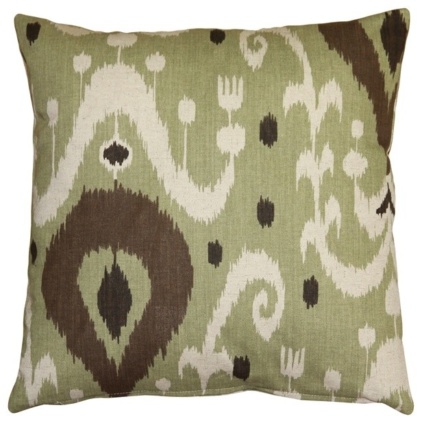 Pillow Decor - Indah Ikat Throw Pillow - Contemporary - Decorative Pillows - by Pillow Decor Ltd.