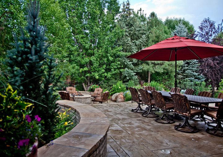 This is an example of a traditional patio in Denver.