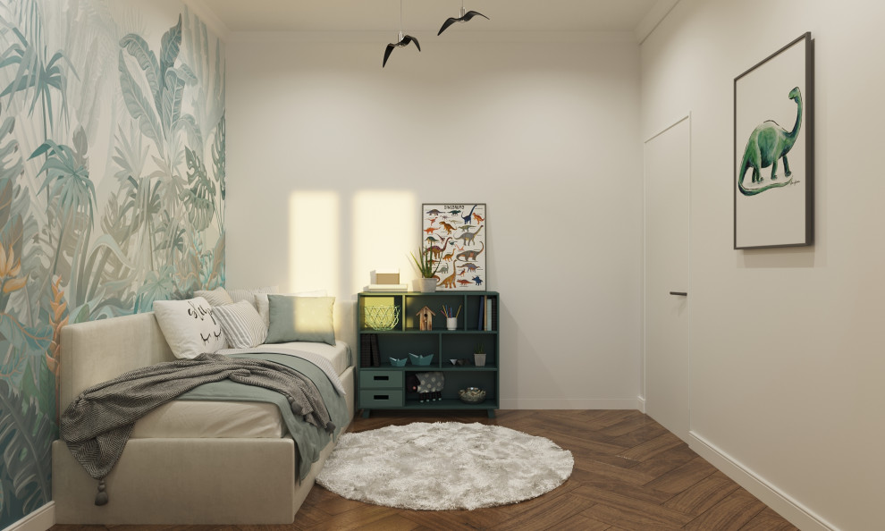 Проект детской комнаты "Мир динозавров"